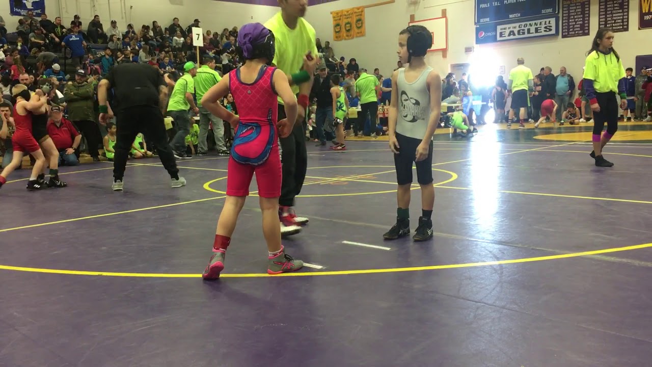 8 year old wrestling match!!