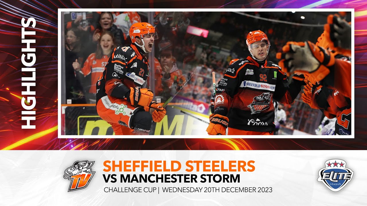 Sheffield Steelers v Manchester Storm - Challenge Cup Qtr Final 2nd Leg - 20th December 2023