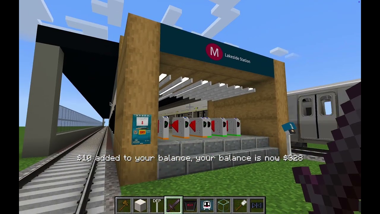 Minecraft Transit Railway Mod: EP3, CityRail Stage 2 ride from Mazu Temple to Central