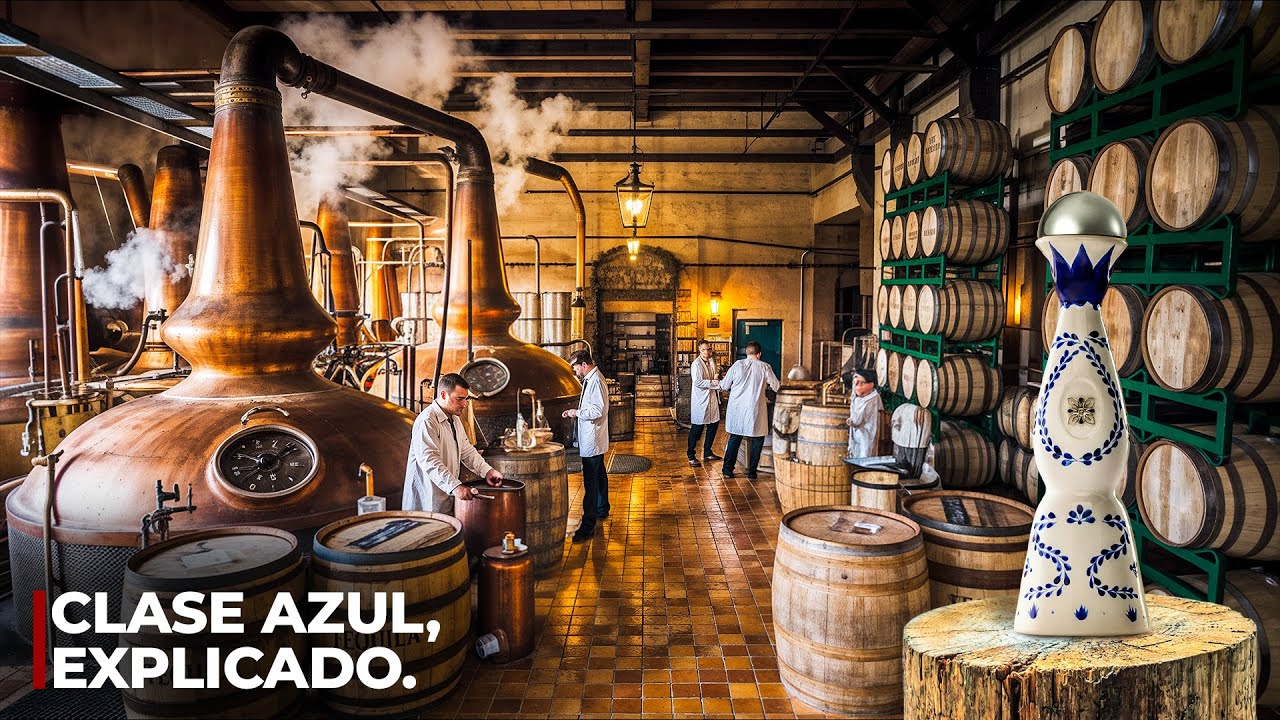 CÓMO se HACE el TEQUILA CLASE AZUL 🇲🇽 | Proceso en Fábrica 🏭