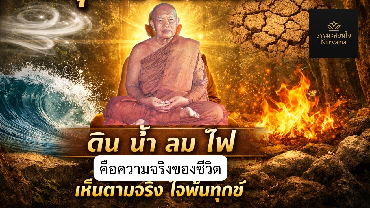 EP.186:ดิน น้ำ ลม ไฟ คืออะไร? วิธีพิจารณาธาตุทั้งสี่ให้ใจพ้นทุกข์