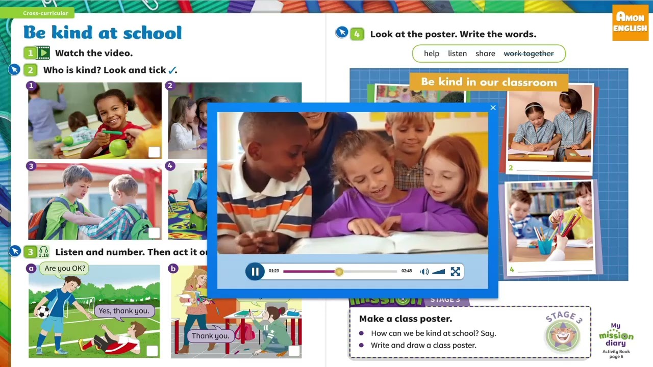 Power Up1 - Unit 1: Our New School - Lesson 4