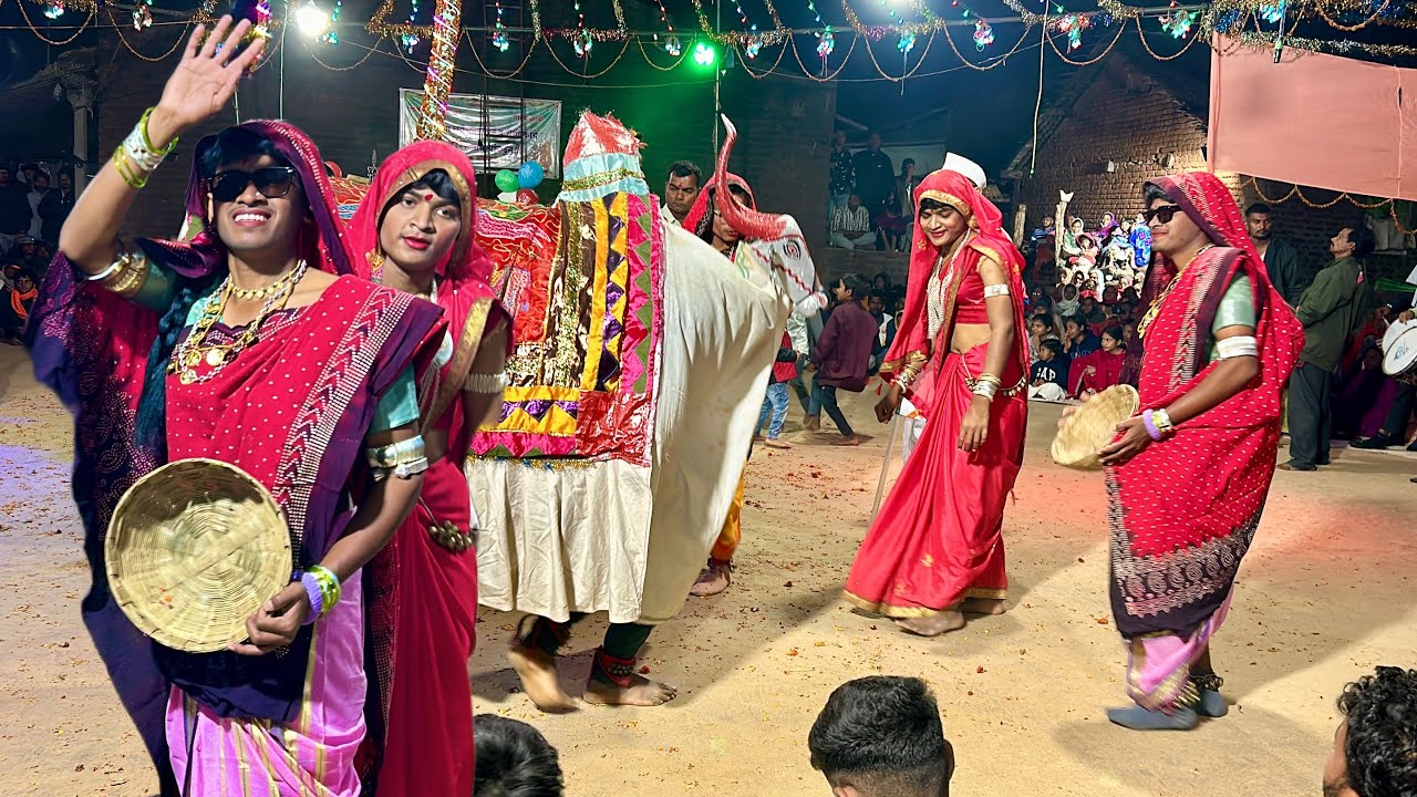 कुलदैवद आदिवासी डोंगऱ्यादेव नंदिबैल पार्टी ढोंग☘️ A.t ढोंग 28/12/2025