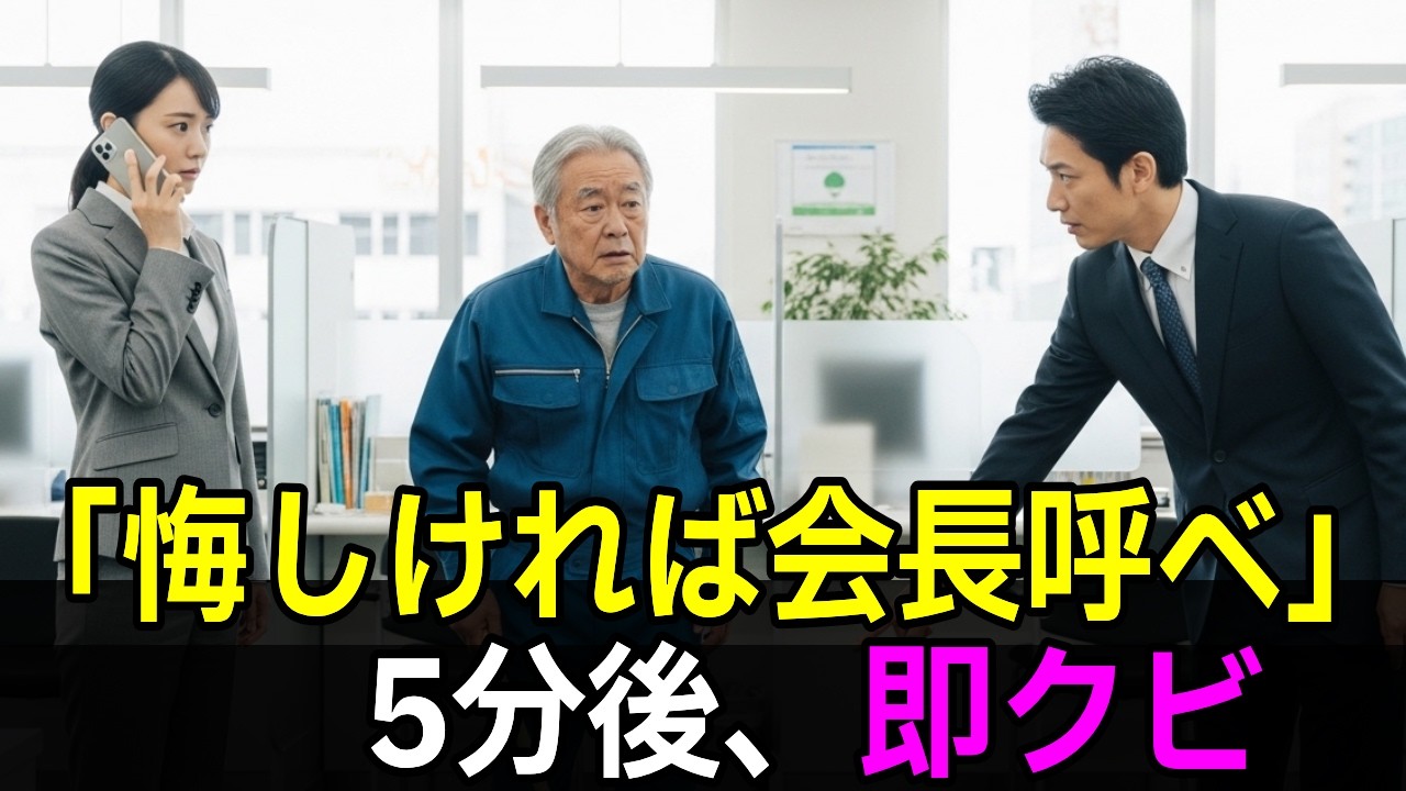 【因果応報】清掃員を見下す銀行員「悔しければ頭取を呼べｗ」→電話一本で即クビ！実は私の正体は…衝撃の結末【スカッとする話/朗読】