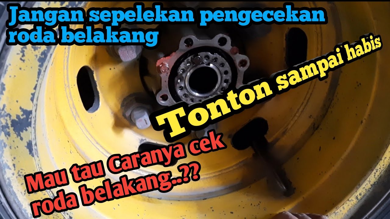 Cara Cek Roda Belakang Truk Canter || Kontrol Lakher