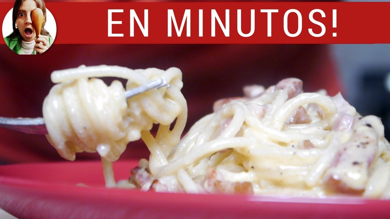 PASTA CARBONARA AUTÉNTICA (Cena rápida)