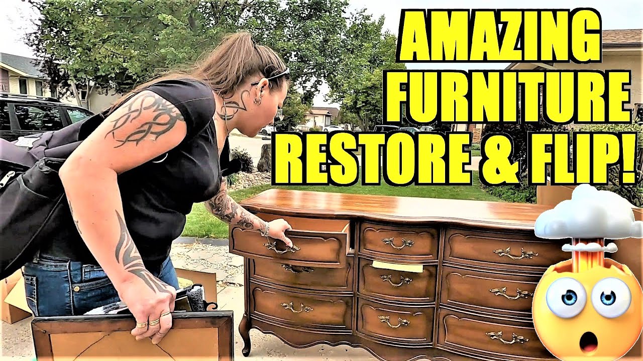 Ep537:  GARAGE SALE HAUL & FRENCH PROVINCIAL FURNITURE FIX & FLIP!!!  🤯🤯🤯