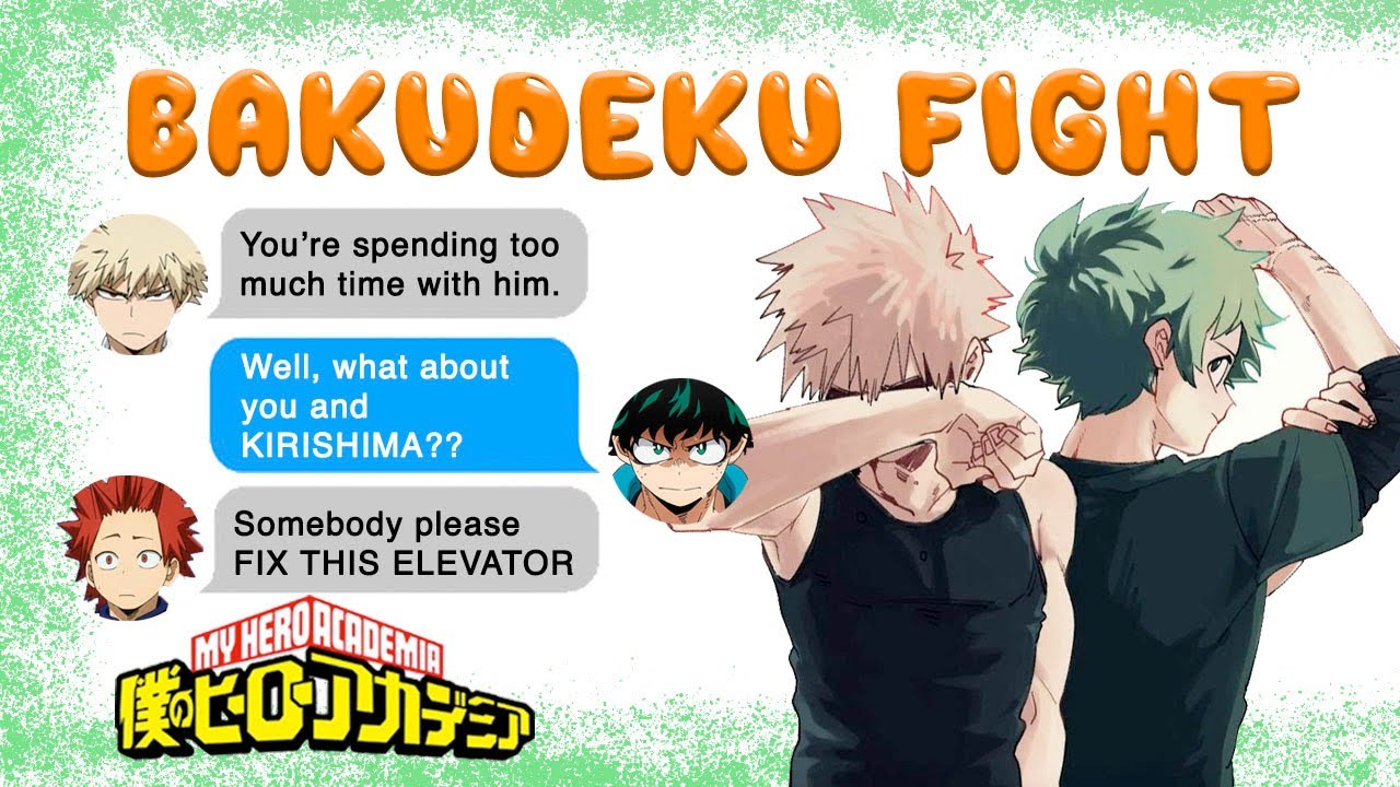 Bakudeku TRAPPED in an ELEVATOR? 😬 BNHA Texts - MHA Chat