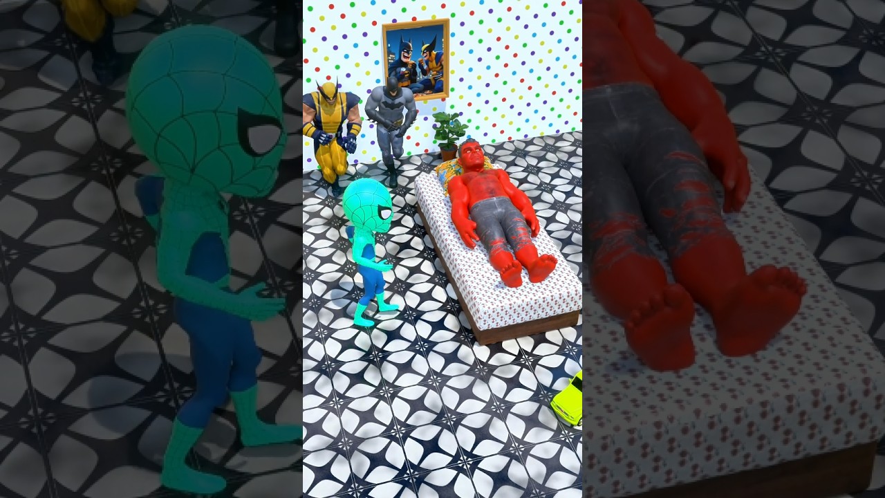Lil Spidey Has To Deal With Hulk 😁 