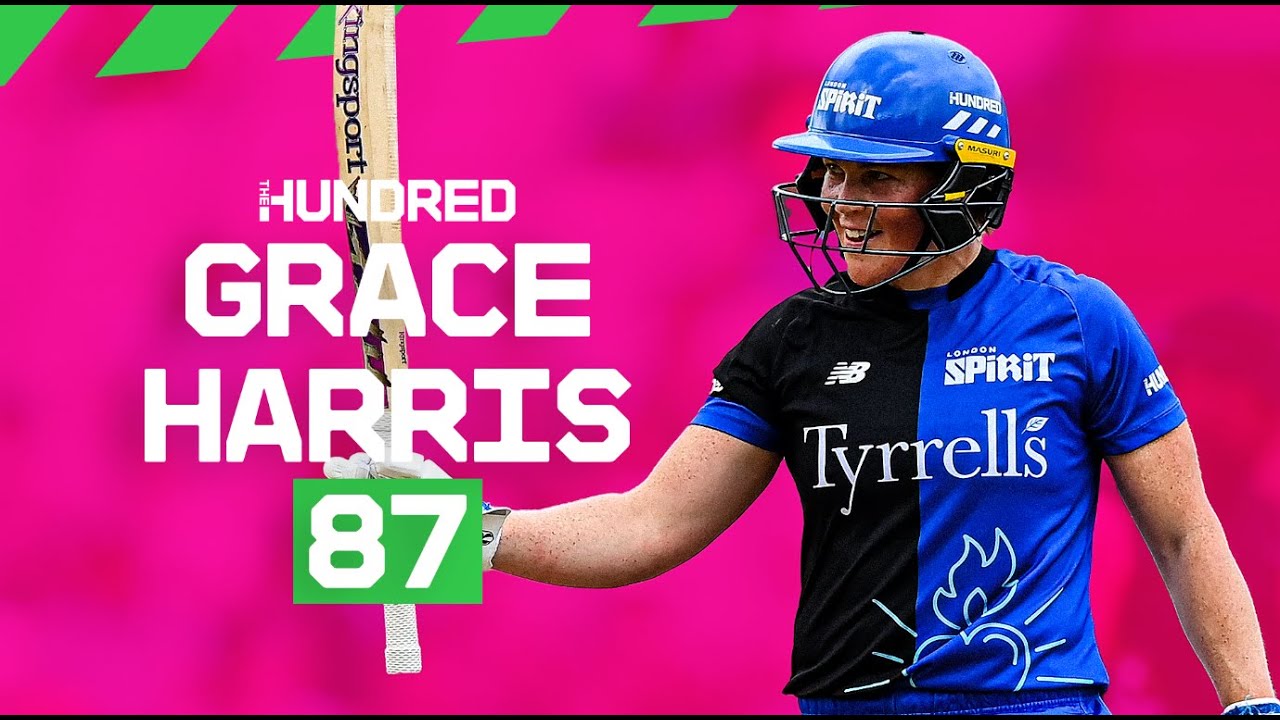 Every ball of a brutal innings! 💪 Grace Harris smashes 87 for London Spirit
