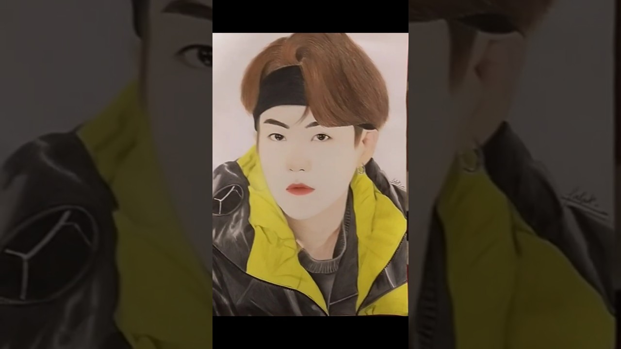 BTS Suga realistic sketch 