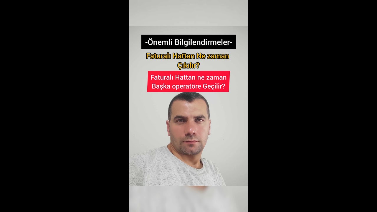 Faturalı Hattımdan ne zaman başka operatöre geçmeliyim