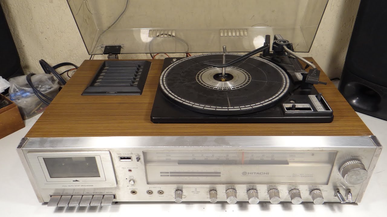 CENTRO MUSICAL TURNTABLE HITACHI SDT-9420RS JAPON 1979 RESTAURACION P1