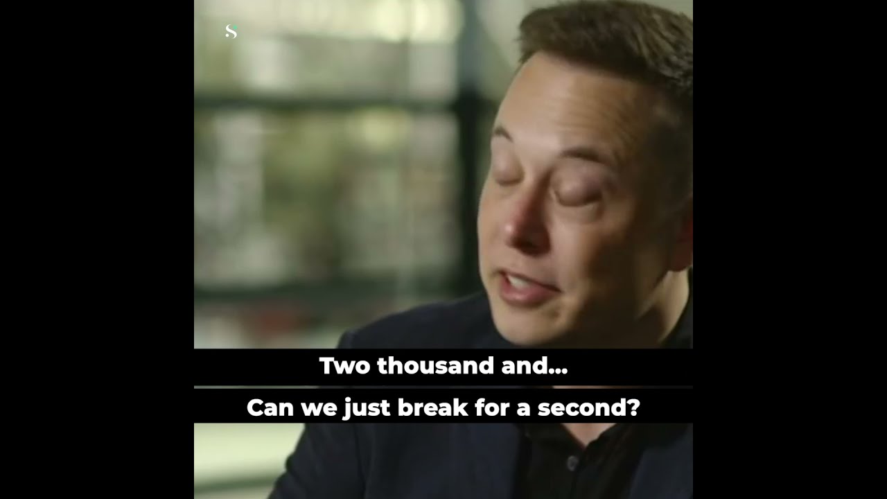 Elon Musk Holds Back the Tears