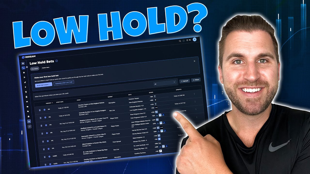 What is a Low-Hold Bet? Navigating OddsJam&rsquo;s Low Holds Page!