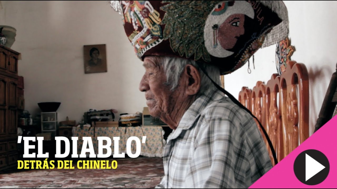 Chinelos 'El diablo' detrás de los chinelos de Tlayacapan, Don Ángel Rojas