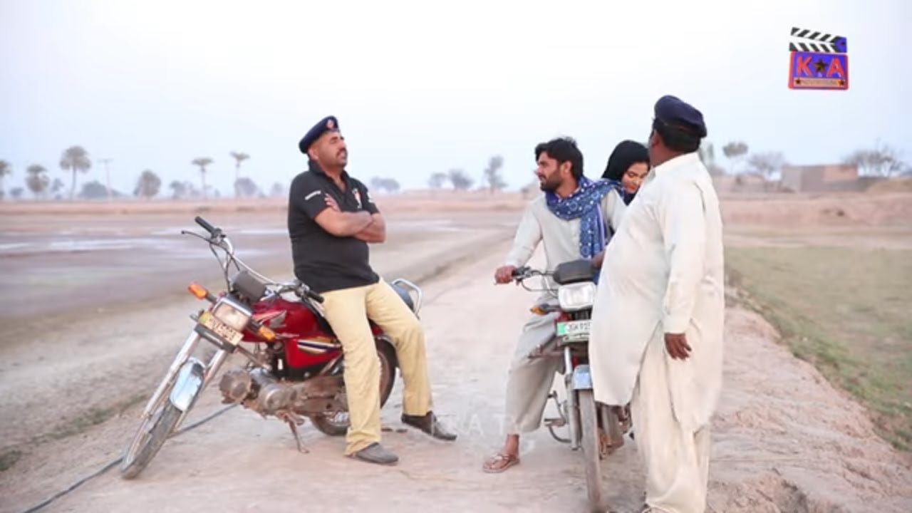 #Police Naka Bandi  | Airport Helmet & Rocket New Funny | Punjabi Comedy video 2021 | K&A TV