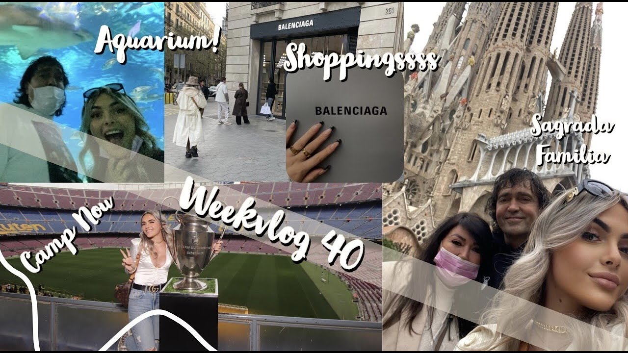 WEEKEND BARCELONA! CAMP NOU TOUR, AQUARIUM, SAGRADA FAMILIA, BALENCIAGA UNBOXING Jennifer Maria #40