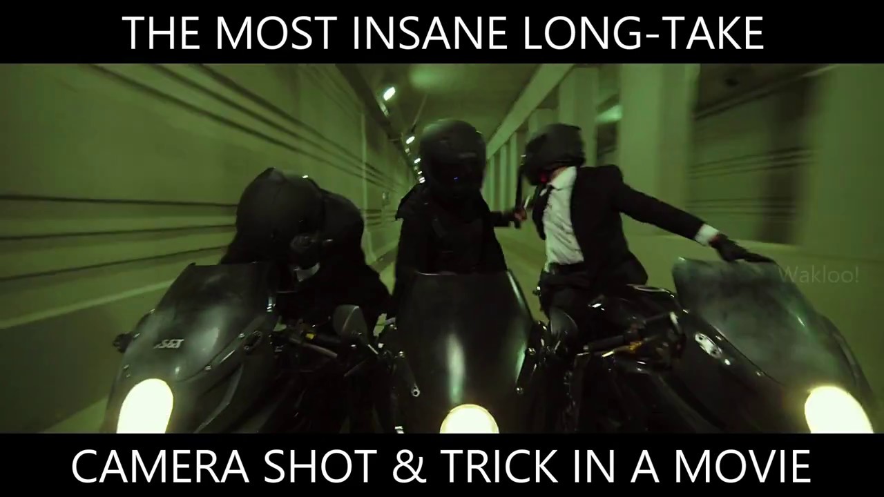 The Most Insane Long-take Camera Shot in a Motorcycle Chasing Scene (The Villainess 2017)