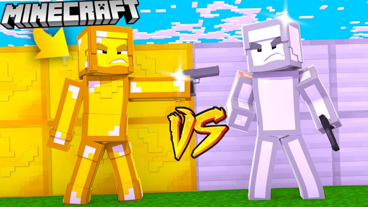ZŁOTO VS ŻELAZO - MINECRAFT CHALLENGE | BAZA BLOCK vs BAZA MATRUNER