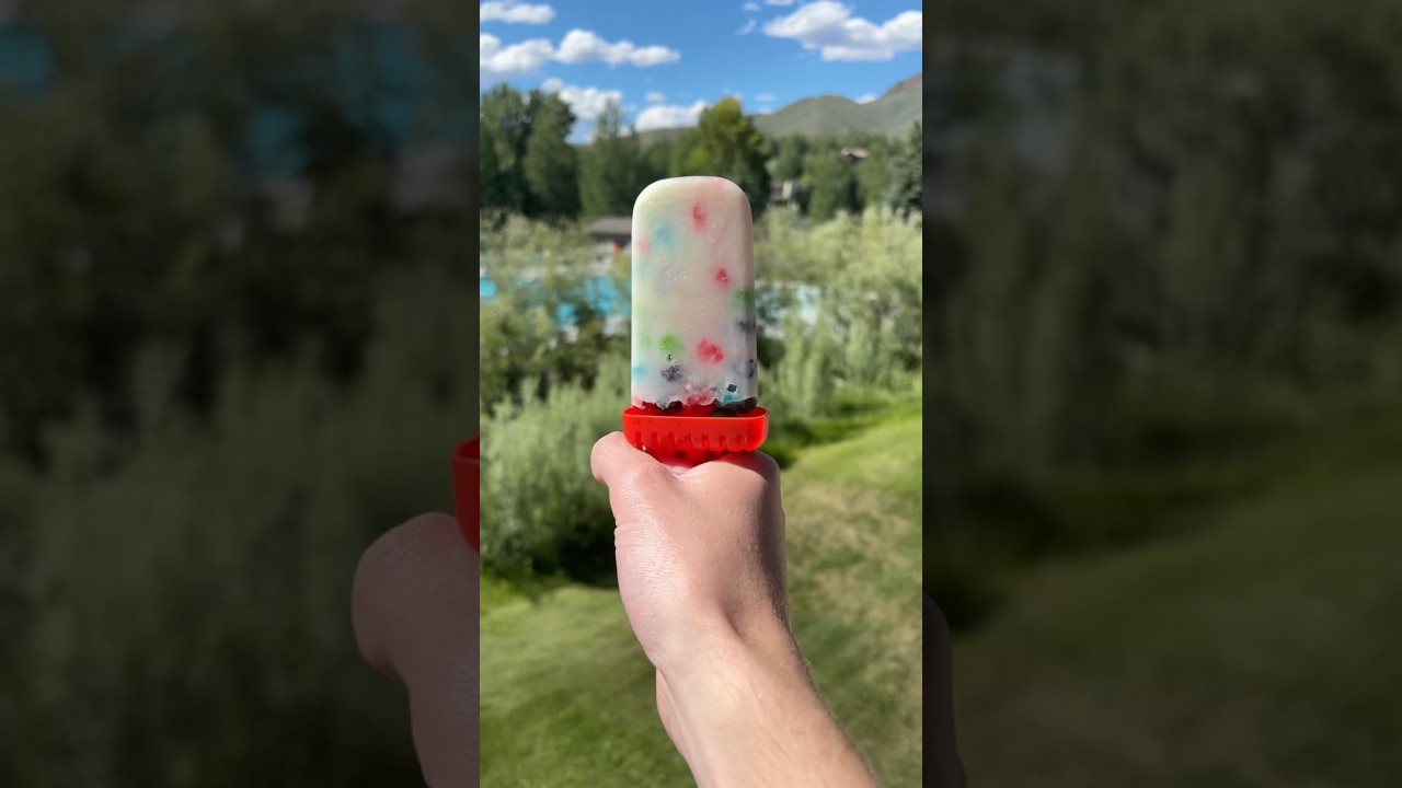 The result of The Captain Crunch All Berries🥣 This is my new favorite cereal✨ #cereal #popsicle