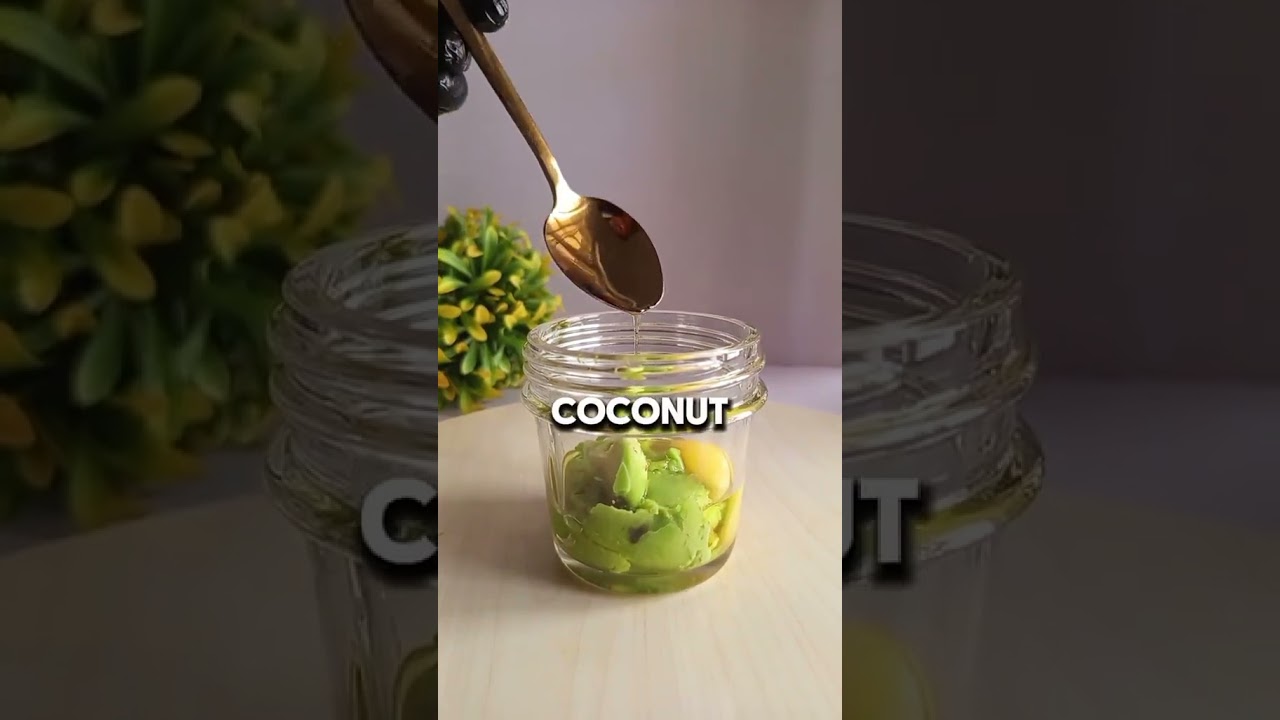 How to make protein hair mask for hair growth with avocado, egg, honey, coconut oil, olive oil&nbsp;