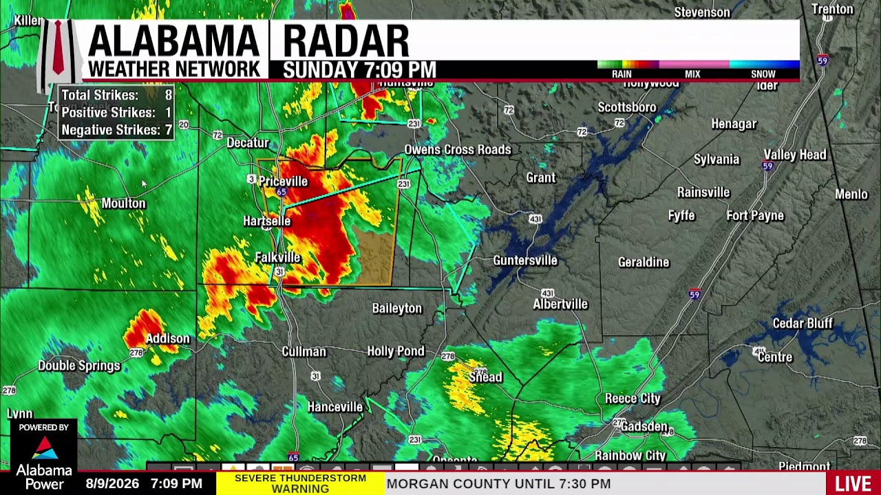 Alabama Weather Network Live Storm Coverage