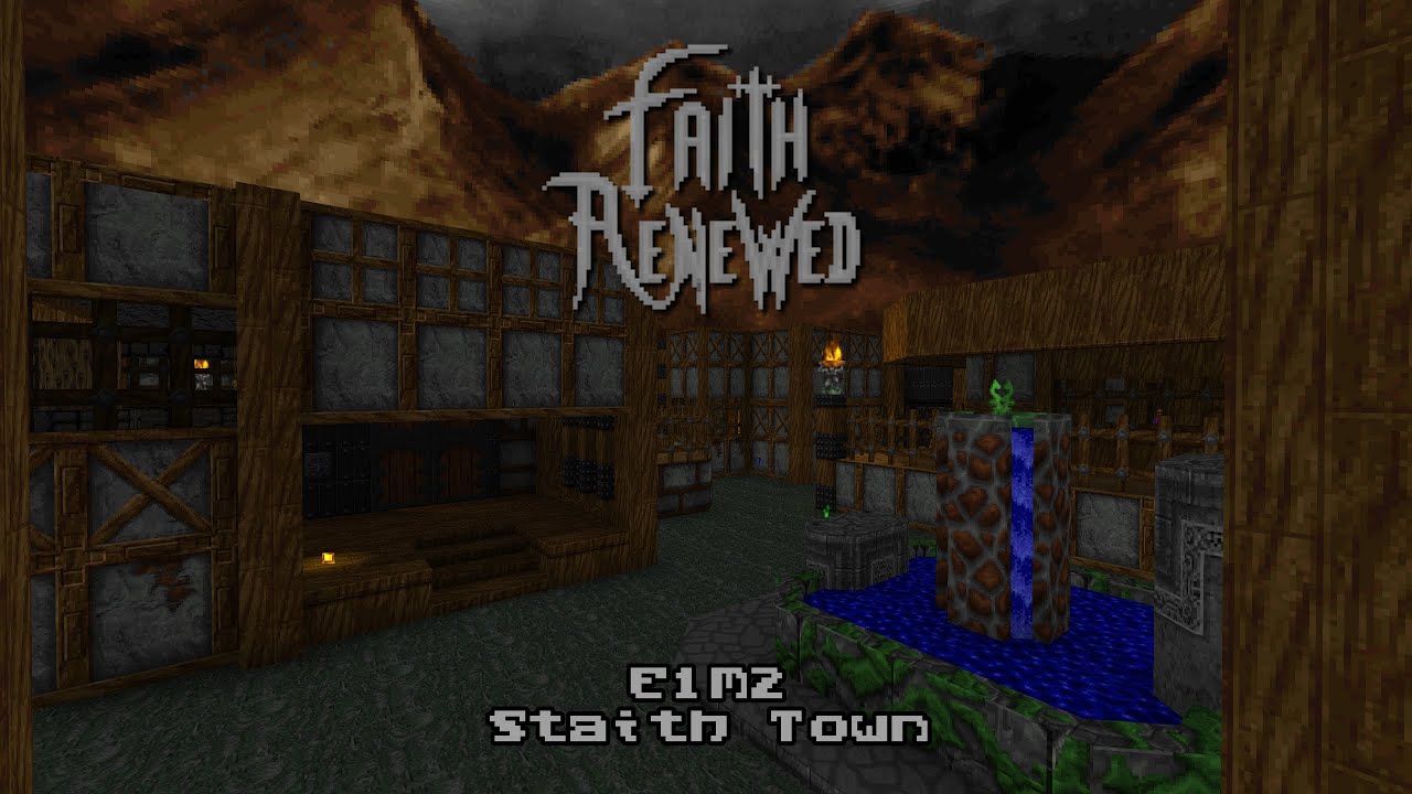 [Heretic] Faith Renewed - E1M2 - Staith Town (Blind Playthrough, Skill 4, No Saves)