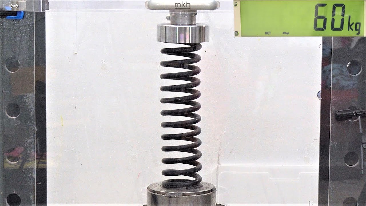 How Strong Are Car Springs? Hydraulic Press Test! Don't Try This at Home!