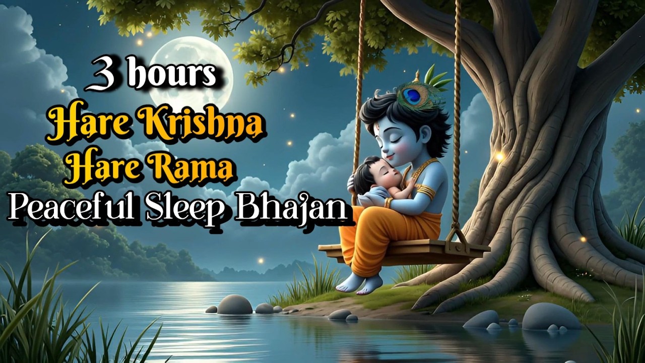 3 Hours Peaceful Krishna Bhajan | Soft Flute