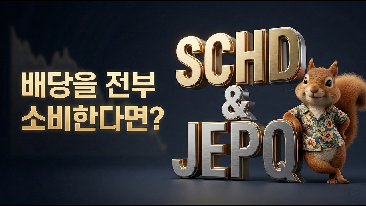 SCHD · JEPQ 조합, 배당 재투자 vs 소비 … 3년 후 자산 차이