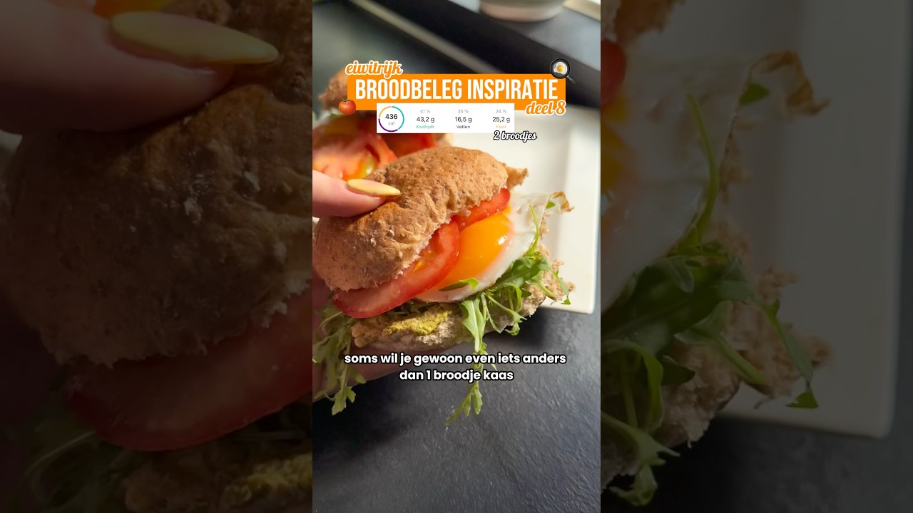 Broodbeleg inspiratie 🤩 #gezondelunch #gezondontbijt #eiwitrijk