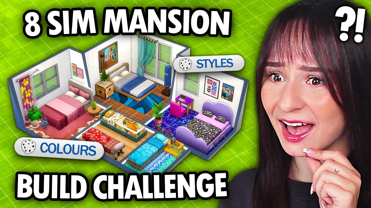 Building a house for 8 RANDOMISED SIMS challenge in The Sims 4