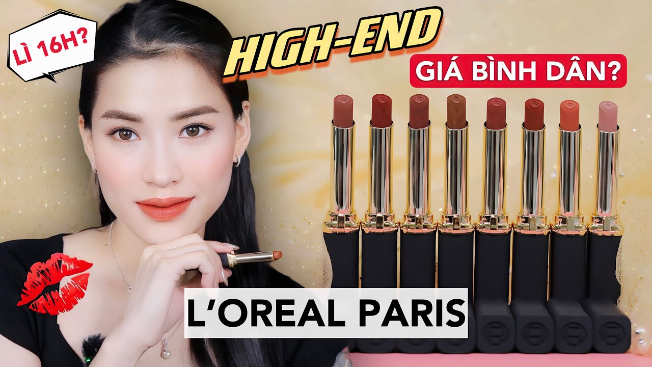 [REVIEW] L'OREAL PARIS COLOR RICHE INTENSE VOLUME MATTE |  [Video có chứa Affiliate Marketing]