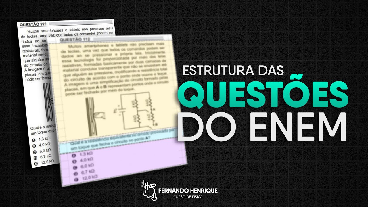Como é a ESTRUTURA das questões do ENEM