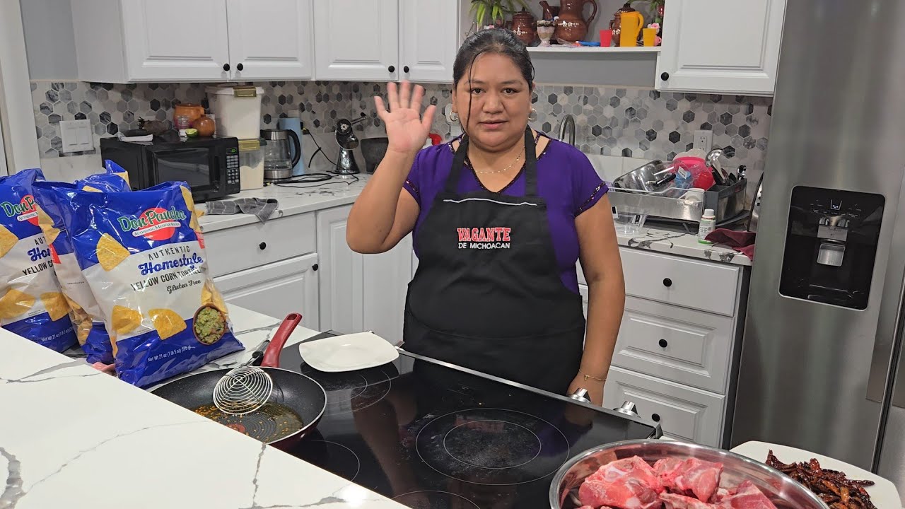 Preparamos un pozole para desfrutando en compañía 