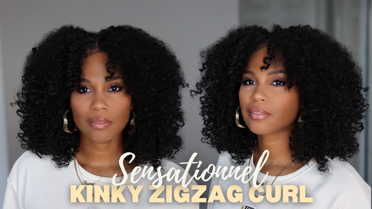 Stunning Transformation with the Sensationnel ZigZag Curl Kinky Edge Wig | Natural Look & Style!