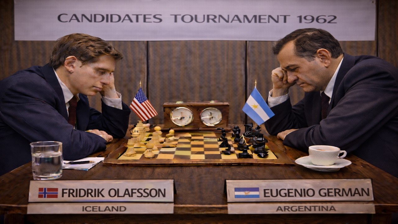 Bobby Fischer vs Eugenio Germen *  Stockholm, Sweden 1962