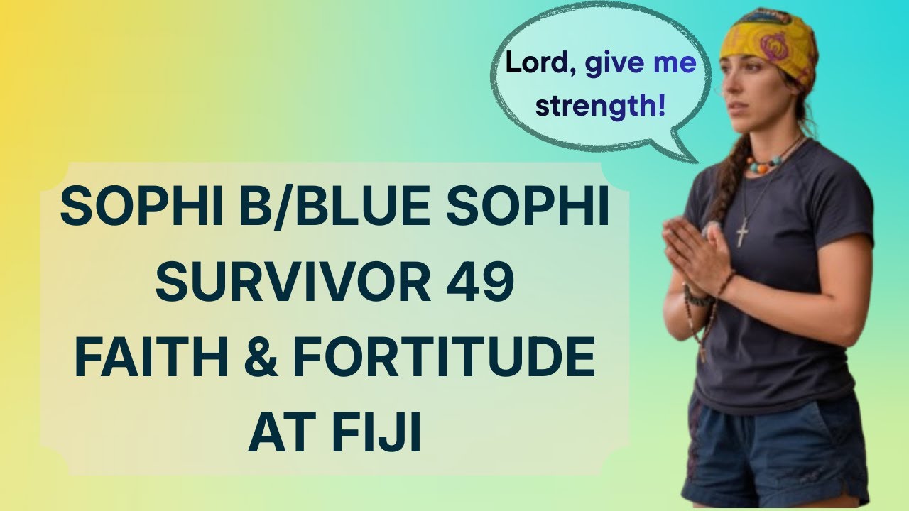 Sophi B from Survivor 49 has a huge & faithful message for me & you!! Click here to watch!!