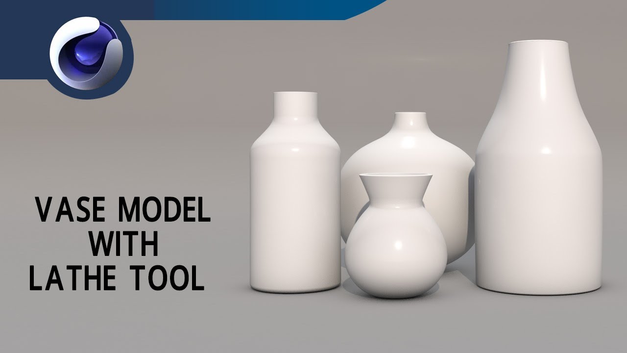Vase Model With Lathe Tool - Cinema 4D Tutorial