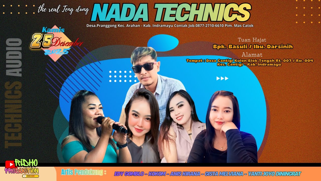 🔴LIVE MUSIC TENGDUNG NADA TECHNICS | PENTAS DESA CANTIGI KULON BLOK TENGAH 25 DESEMBER 2025