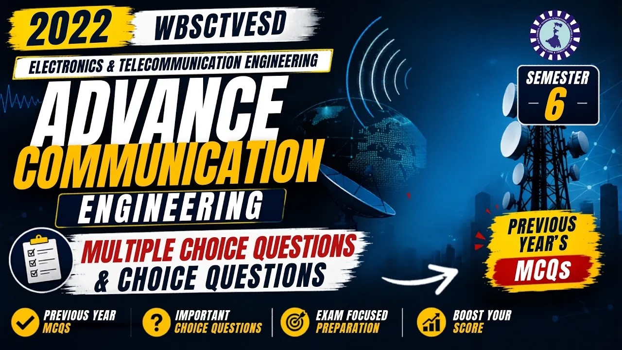 FINALLY!!! Advance Communication Engineering Solved Paper 2022 | WBSCTVESD 6th Semester | ETCE