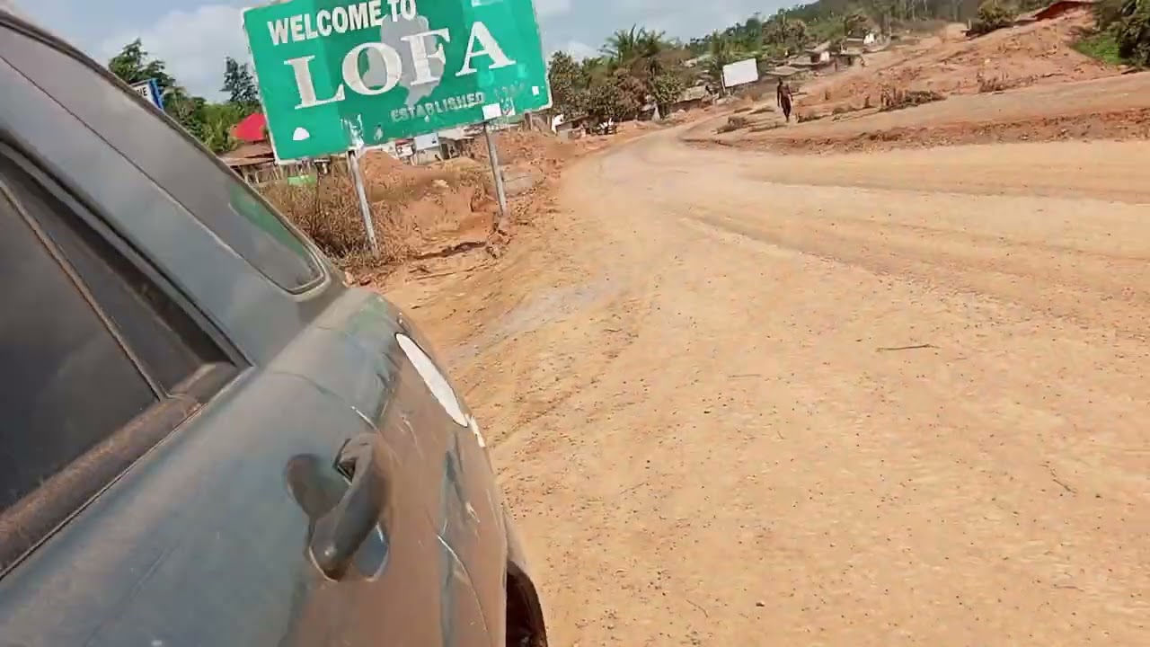 The Lofa side of the Bong-Lofa road pavement.