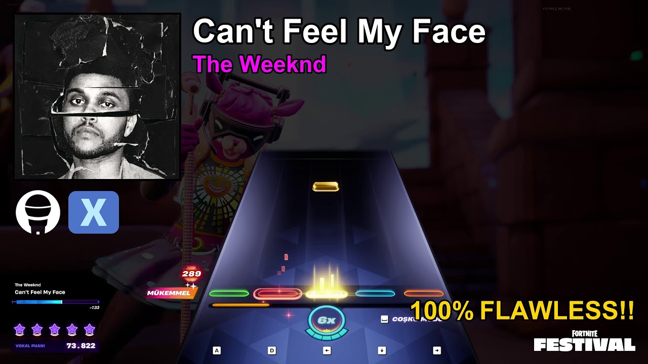Can't Feel My Face Expert Vocals 100% FC - Fortnite Festival