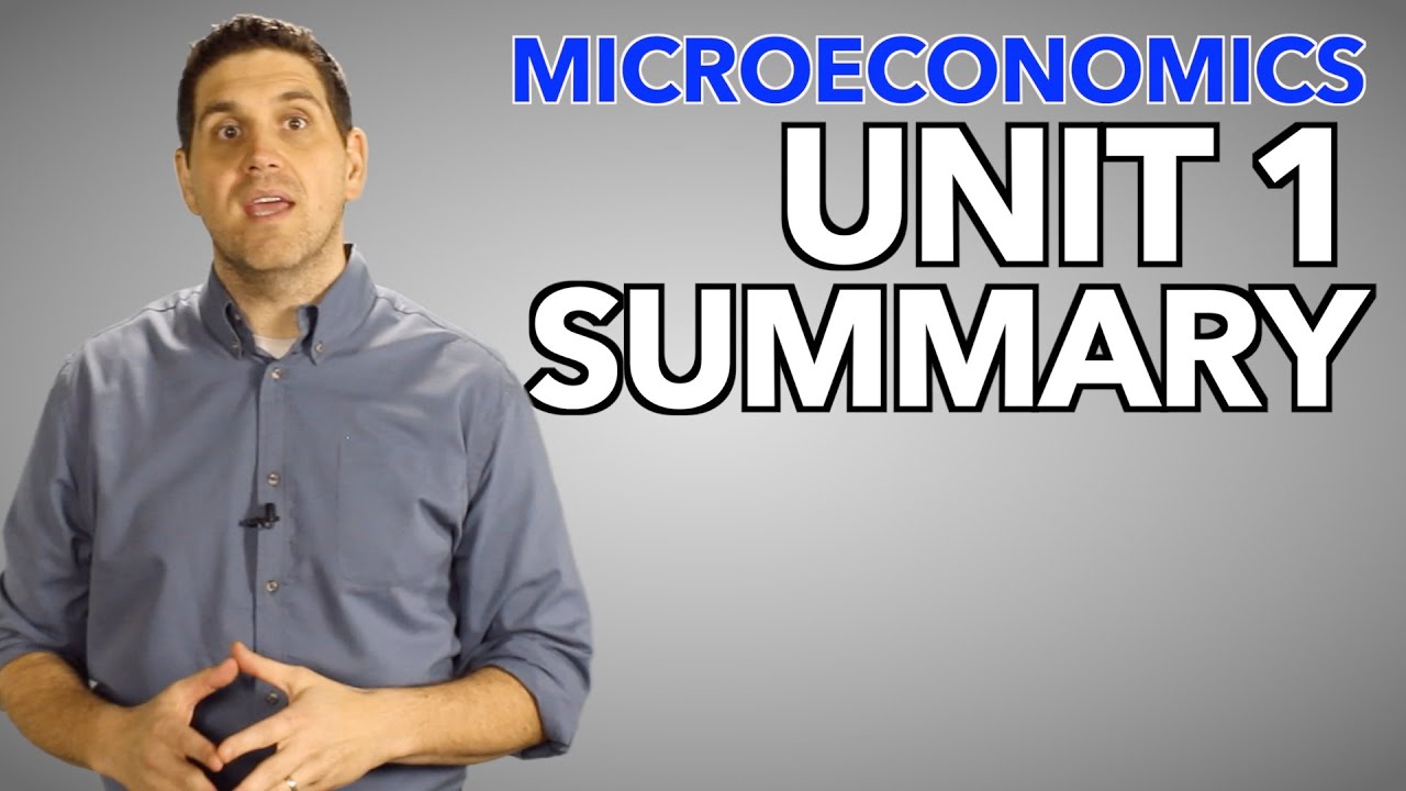 Micro Unit 1 Summary- Basic Economic Concepts (Old Version)