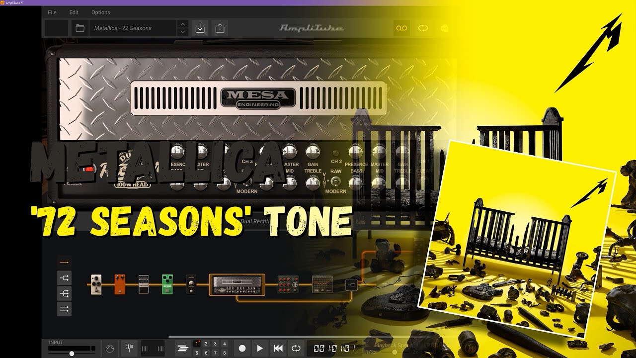 Metallica 72 SEASONS guitar tone ** UPDATED ** - AmpliTube 5