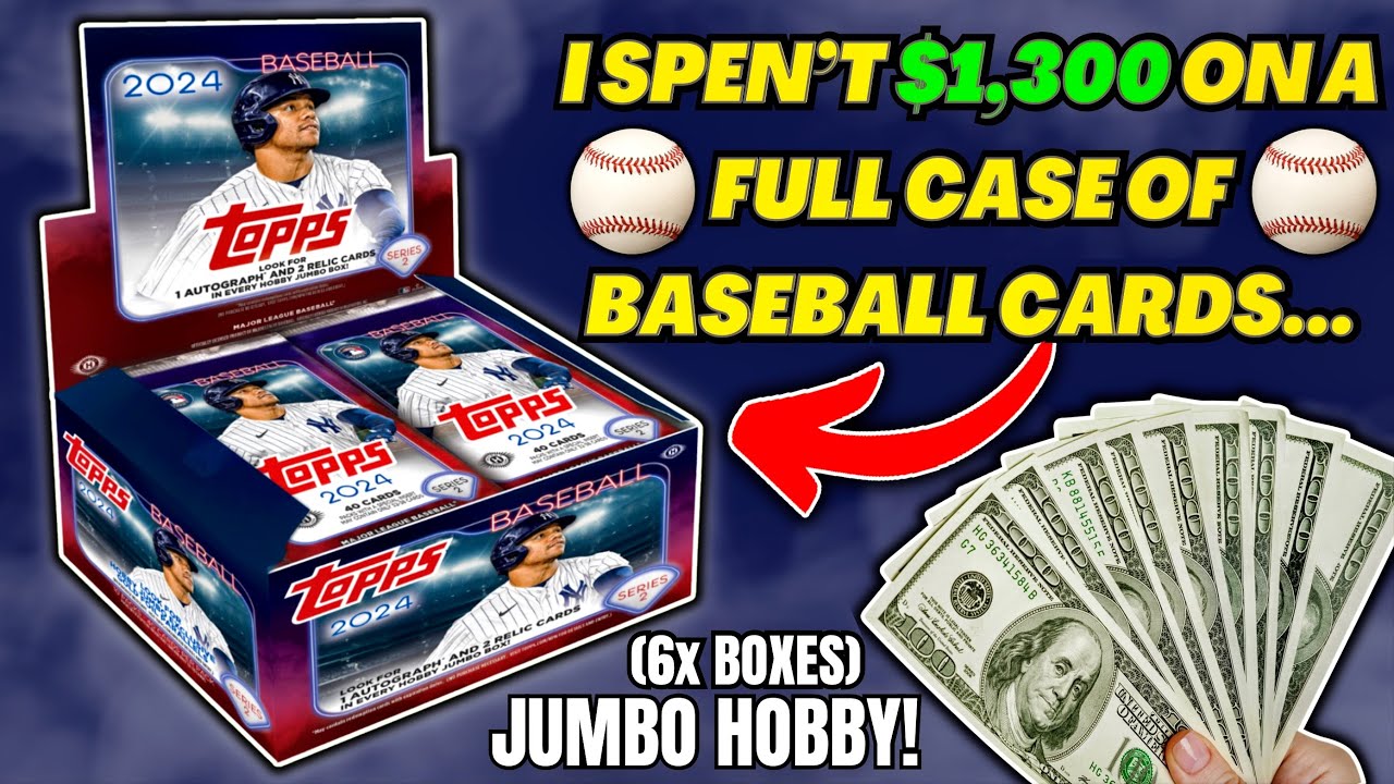 *FULL CASE OF 2024 TOPPS SERIES 2 BASEBALL JUMBO HOBBY BOXES...💰🤯