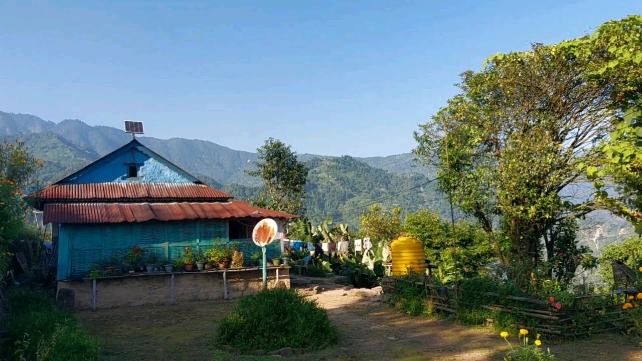 Walk Through Beautiful Mountains Village- Peaceful Nature and Mountain Scene | Part-3