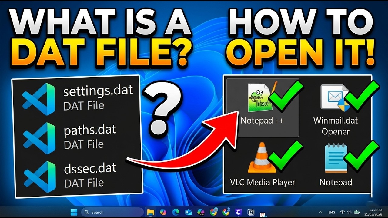 Как открыть файлы .DAT в Windows (быстрое и простое руководство)