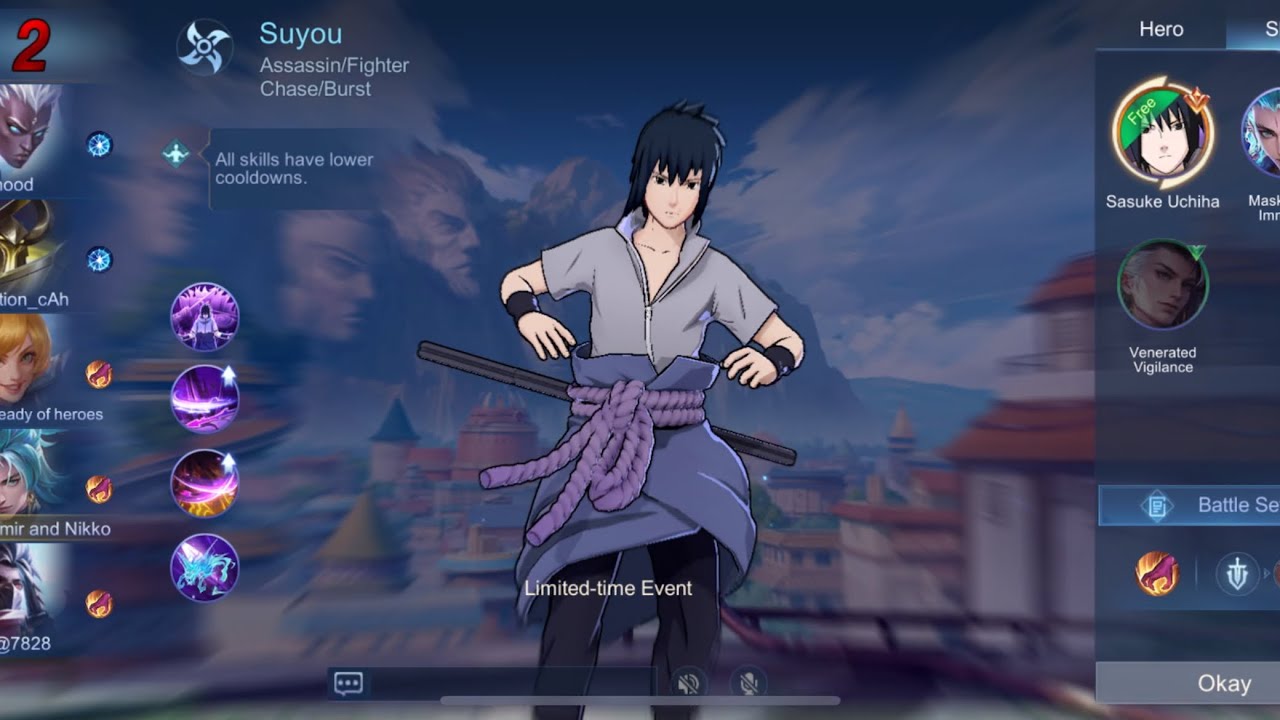 SUYOU | SASUKE UCHIHA | NARUTO | MOBILE LEGENDS | MLBB | ML | VICTORY | 2025
